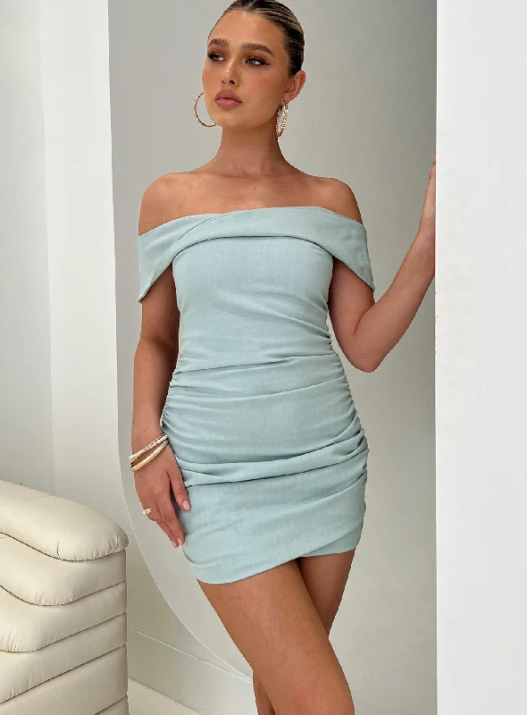 Birthday dresses for formal events with smart temperature regulation and comfort for optimal relaxation -Marcia Mini Dress Blue Birthday dresses for formal events with smart temperature regulation and comfort for optimal relaxation -Marcia Mini Dress Blue