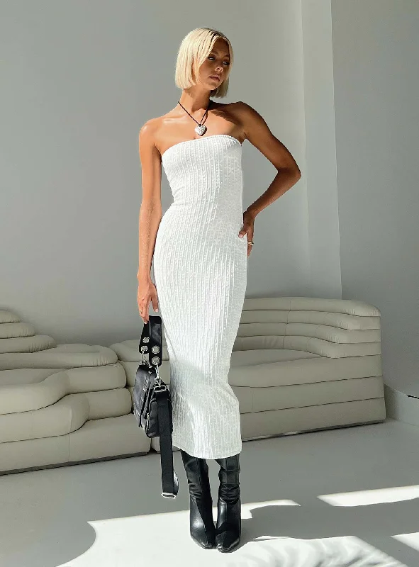 Party dresses for formal events with smart temperature regulation and comfort for optimal relaxation -Lasance Maxi Dress White Party dresses for formal events with smart temperature regulation and comfort for optimal relaxation -Lasance Maxi Dress White