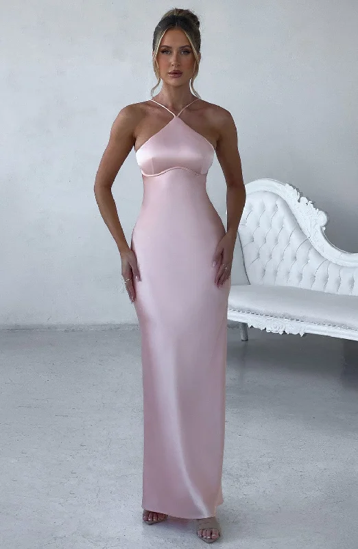 Affordable jewelry options for wedding guests- -Sinead Maxi Dress - Peach