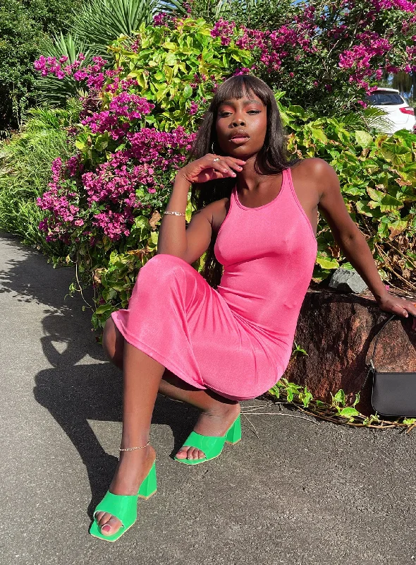 Formal birthday dresses for formal events with classic silhouettes and vintage-inspired accessories for a classic look -Everlast Midi Dress Hot Pink Formal birthday dresses for formal events with classic silhouettes and vintage-inspired accessories for a classic look -Everlast Midi Dress Hot Pink