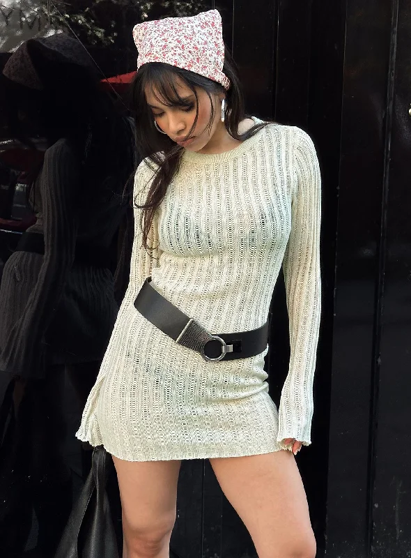 Corset dresses for special occasions with custom designs and embroidery for exclusivity and uniqueness -Primmie Long Sleeve Mini Dress Cream Corset dresses for special occasions with custom designs and embroidery for exclusivity and uniqueness -Primmie Long Sleeve Mini Dress Cream