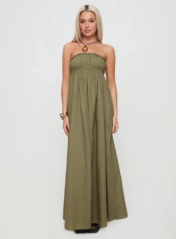 Birthday dresses for formal events with convertible necklines -Isannah Maxi Dress Sage Birthday dresses for formal events with convertible necklines -Isannah Maxi Dress Sage