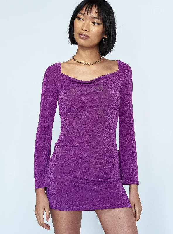 Corset dresses for formal events with elegant silhouettes and vintage-inspired styles for a timeless and refined look -Starlight Mini Dress Purple Corset dresses for formal events with elegant silhouettes and vintage-inspired styles for a timeless and refined look -Starlight Mini Dress Purple