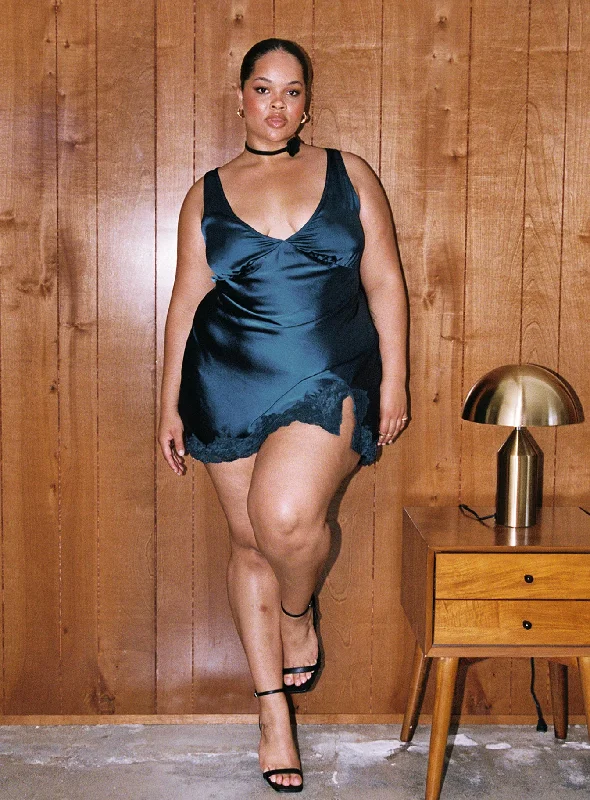 Party dresses with smart health monitoring features and wellness focus for health-conscious individuals -Athenia Mini Dress Navy Curve Party dresses with smart health monitoring features and wellness focus for health-conscious individuals -Athenia Mini Dress Navy Curve