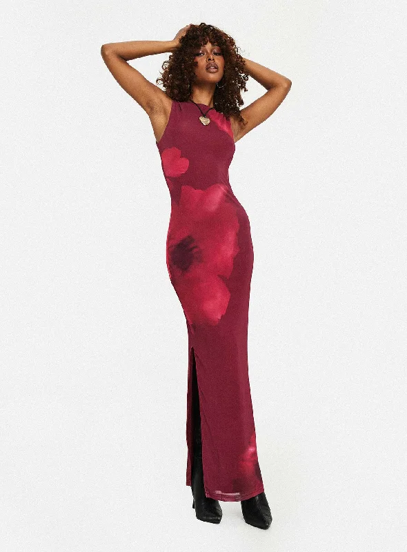 Corset dresses with unique cultural influences and traditional styles for cultural identity and heritage -Rudy Maxi Dress Burgundy Corset dresses with unique cultural influences and traditional styles for cultural identity and heritage -Rudy Maxi Dress Burgundy