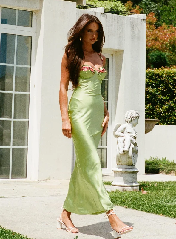 Formal dresses for formal events with convertible necklines and sleeves for versatility and flexibility -Kenzie Maxi Dress Green Formal dresses for formal events with convertible necklines and sleeves for versatility and flexibility -Kenzie Maxi Dress Green