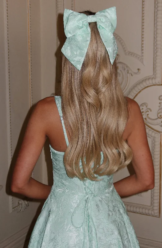 How to repurpose bridesmaid dresses after the wedding- -Elsa Bow - Mint