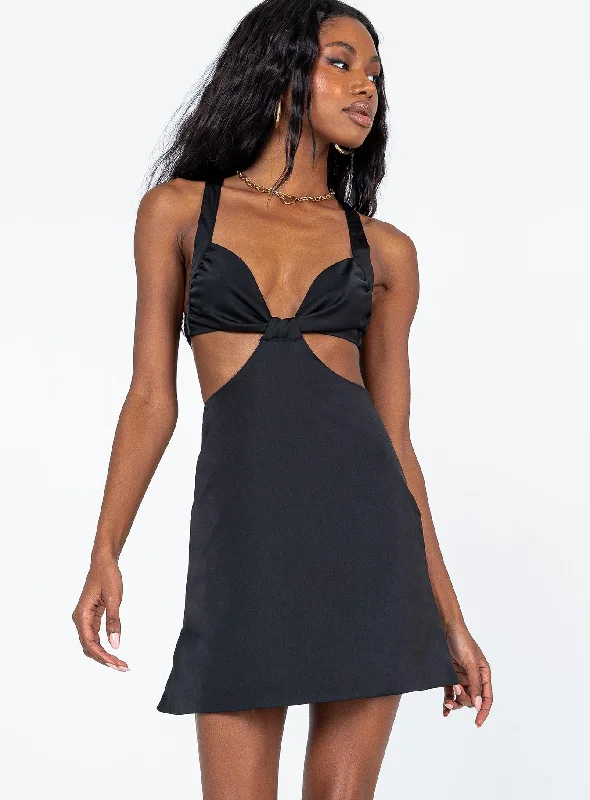Party dresses with unique accessories and embellishments for special occasions -Kaela Mini Dress Black Party dresses with unique accessories and embellishments for special occasions -Kaela Mini Dress Black