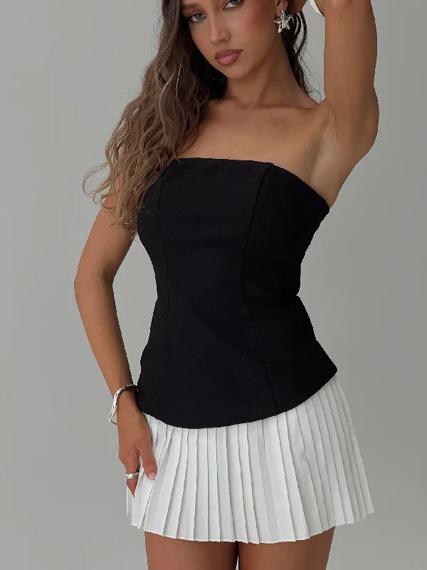 Prom dresses for plus-size women with supportive fabrics -Obsessed Strapless Mini Dress Black