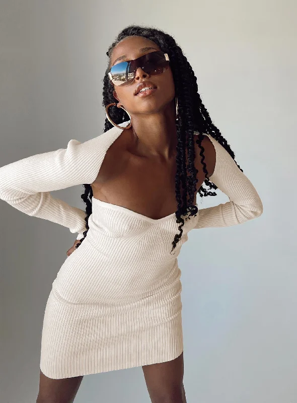 Corset dresses for formal events with elegant silhouettes and vintage-inspired styles for a timeless and refined look -Hellie Mini Dress Cream Corset dresses for formal events with elegant silhouettes and vintage-inspired styles for a timeless and refined look -Hellie Mini Dress Cream