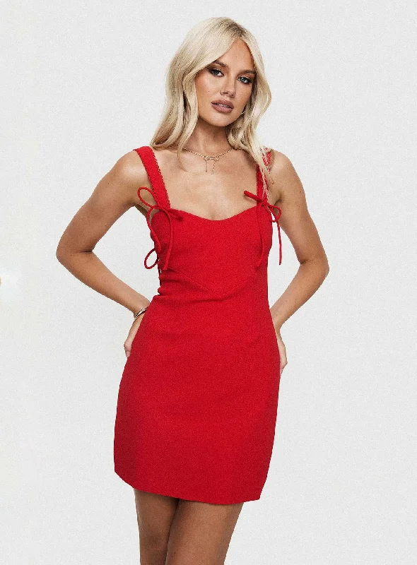 Birthday dresses with unique cultural influences and traditional styles -Lovers Quarrel Mini Dress Red Birthday dresses with unique cultural influences and traditional styles -Lovers Quarrel Mini Dress Red