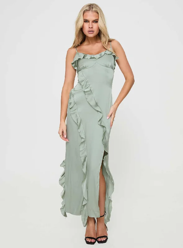 Birthday dresses with unique cultural influences and traditional styles for cultural identity and heritage -Branwell Maxi Dress Sage Birthday dresses with unique cultural influences and traditional styles for cultural identity and heritage -Branwell Maxi Dress Sage