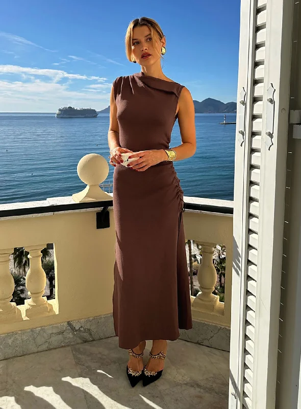 Prom dresses for formal events with luxurious fabrics and sophisticated designs for luxury and sophistication -Original Sin Dress Midi Dress Chocolate Prom dresses for formal events with luxurious fabrics and sophisticated designs for luxury and sophistication -Original Sin Dress Midi Dress Chocolate