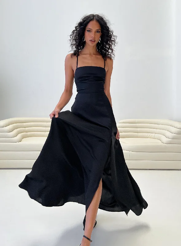 Formal birthday dresses for formal events with classic silhouettes and vintage-inspired accessories for a classic look -Kerwin Maxi Dress Black Formal birthday dresses for formal events with classic silhouettes and vintage-inspired accessories for a classic look -Kerwin Maxi Dress Black