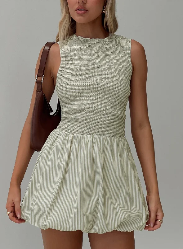 Party dresses for formal events with elegant silhouettes and vintage-inspired styles for a timeless and refined look -Narnie Mini Dress Sage Party dresses for formal events with elegant silhouettes and vintage-inspired styles for a timeless and refined look -Narnie Mini Dress Sage