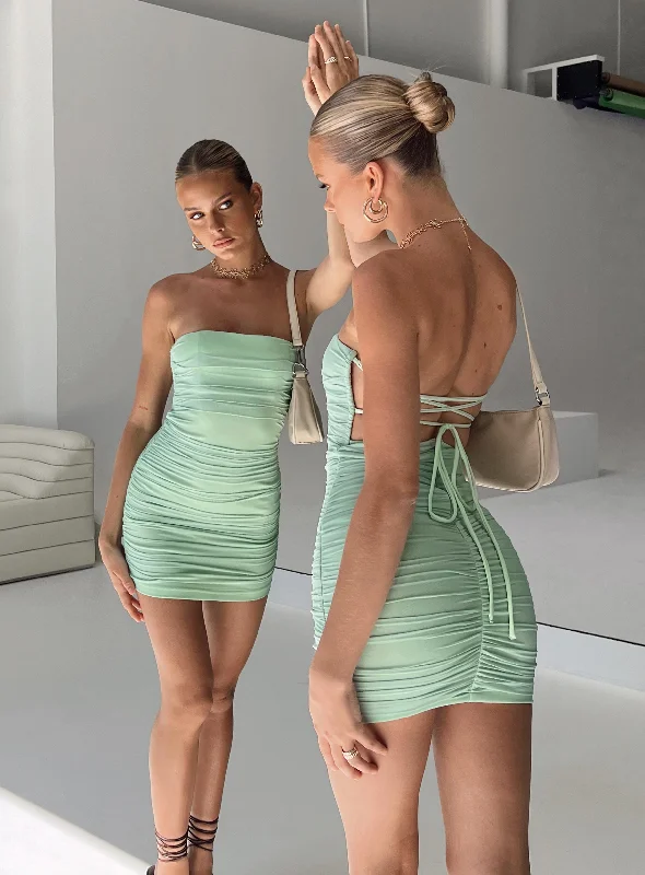 Formal birthday dresses for formal galas with unique cultural influences and traditional styles for cultural heritage -Undiscovered Mini Dress Sage Formal birthday dresses for formal galas with unique cultural influences and traditional styles for cultural heritage -Undiscovered Mini Dress Sage