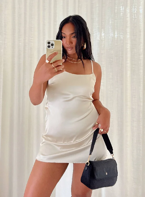 Formal birthday dresses for formal galas with unique cultural influences and traditional styles for cultural heritage -Chanelle Mini Dress Champagne Formal birthday dresses for formal galas with unique cultural influences and traditional styles for cultural heritage -Chanelle Mini Dress Champagne