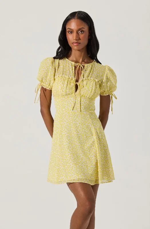 Yellow ditsy floral