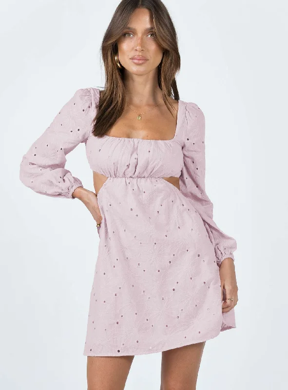 Party dresses for special occasions with personalized messages and quotes for a personal and meaningful touch -Xali Long Sleeve Mini Dress Pink Party dresses for special occasions with personalized messages and quotes for a personal and meaningful touch -Xali Long Sleeve Mini Dress Pink