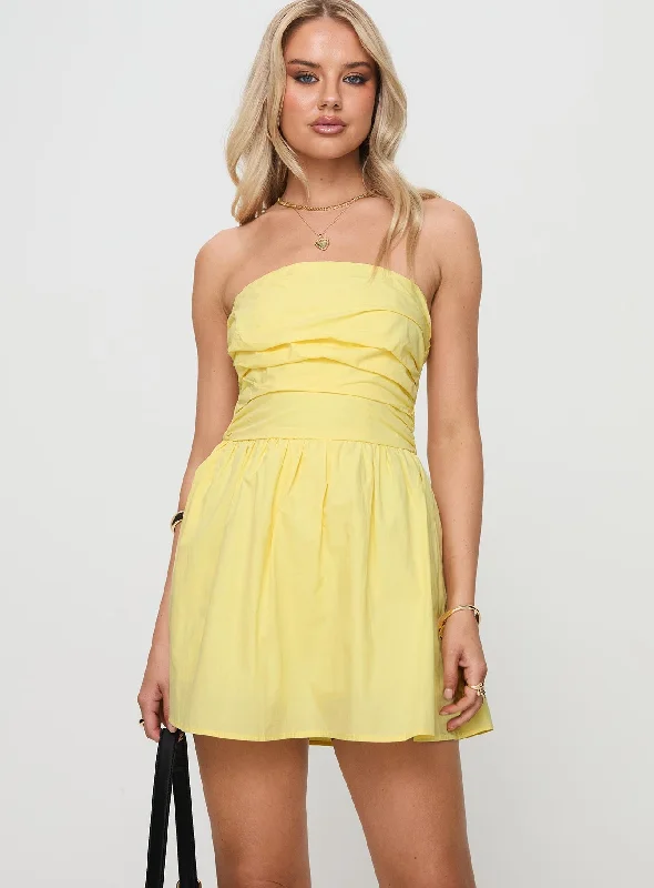 Formal birthday dresses for formal events with classic silhouettes -Salty Breeze Romper Lemon Formal birthday dresses for formal events with classic silhouettes -Salty Breeze Romper Lemon