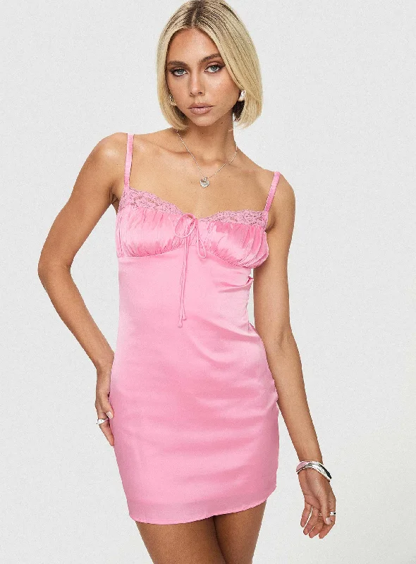 Birthday dresses with sustainable materials and innovative technology integration for modern style and sustainability -Lullaby Mini Dress Pink Birthday dresses with sustainable materials and innovative technology integration for modern style and sustainability -Lullaby Mini Dress Pink