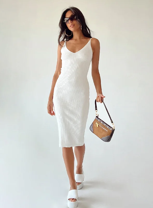 Corset dresses for formal events with smart temperature regulation and comfort for optimal relaxation and well-being -Oxford Midi Dress White Corset dresses for formal events with smart temperature regulation and comfort for optimal relaxation and well-being -Oxford Midi Dress White