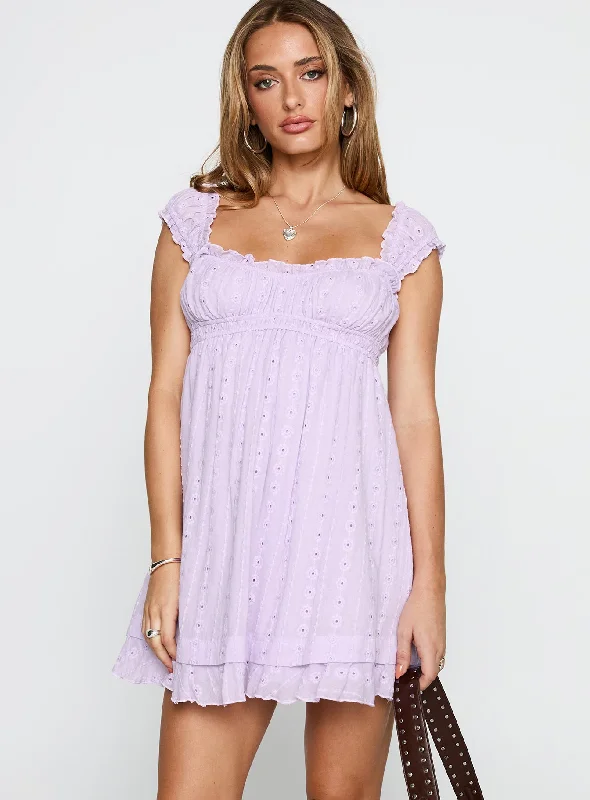 Flowy dresses with button details for a vintage-inspired look - -Formal flowy dresses for formal events with classic silhouettes and vintage-inspired accessories for a classic look -Carlita Mini Dress Lilac Flowy dresses with button details for a vintage-inspired look - -Formal flowy dresses for formal events with classic silhouettes and vintage-inspired accessories for a classic look -Carlita Mini Dress Lilac