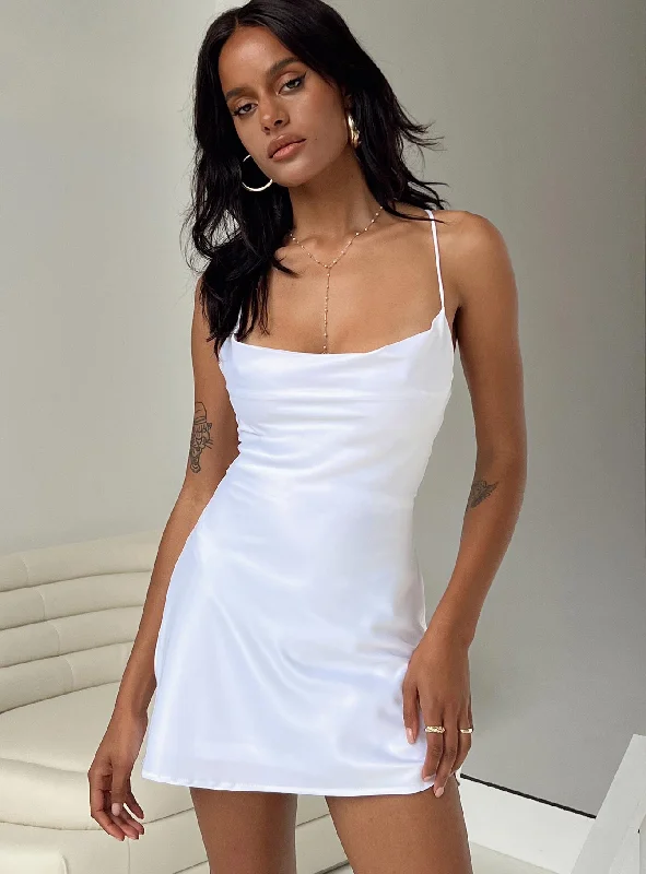 Birthday dresses with sustainable materials and innovative technology integration for modern style and sustainability -Celena Mini Dress White Birthday dresses with sustainable materials and innovative technology integration for modern style and sustainability -Celena Mini Dress White