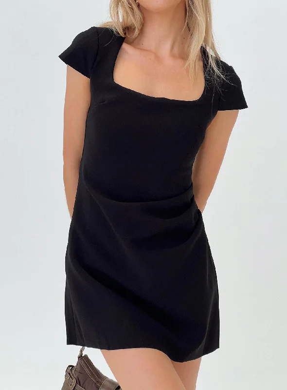 Party dresses near me for last-minute shopping -Ellarah Mini Dress Black
