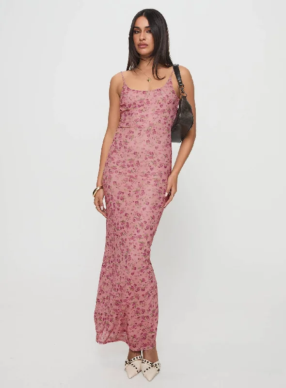 Birthday dresses with eco-friendly materials and sustainable production -Kastin Maxi Dress Pink Floral Birthday dresses with eco-friendly materials and sustainable production -Kastin Maxi Dress Pink Floral
