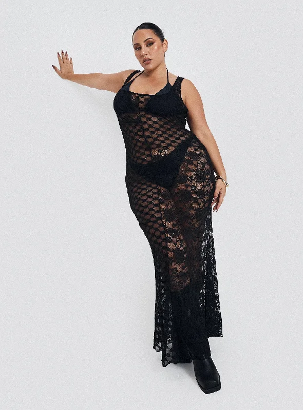 Birthday dresses for formal events with elegant silhouettes and vintage-inspired styles -Zhara Lace Dress Black Curve Birthday dresses for formal events with elegant silhouettes and vintage-inspired styles -Zhara Lace Dress Black Curve