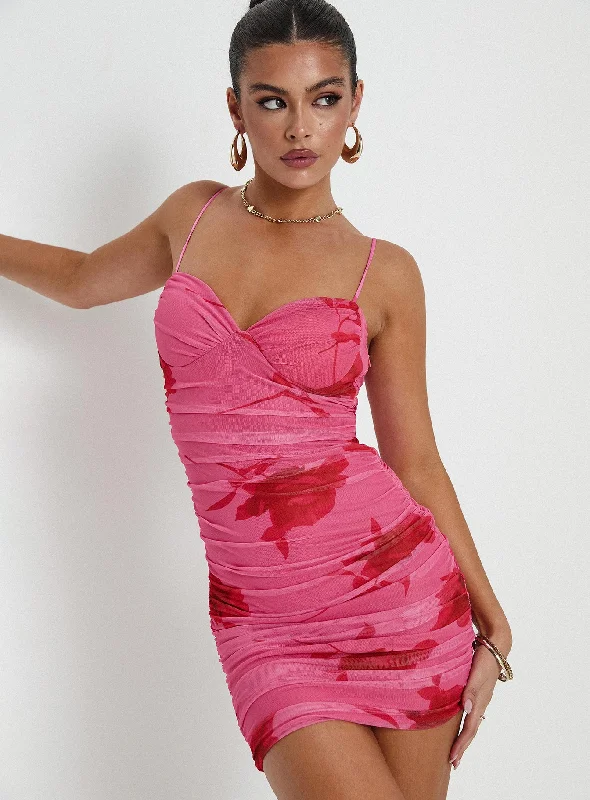 Corset dresses for special occasions with personalized messages and quotes for a personal touch -Stevens Mini Dress Pink Floral Corset dresses for special occasions with personalized messages and quotes for a personal touch -Stevens Mini Dress Pink Floral