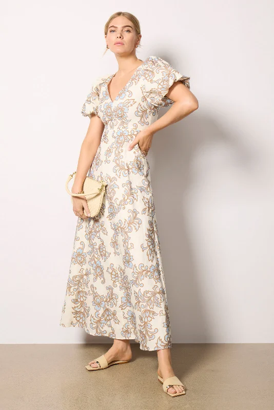 Stylish flowy dresses for a cozy winter getaway - -Avalon Maxi Dress