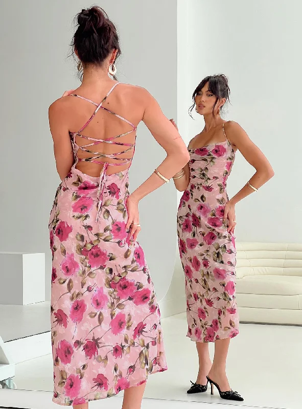 Party dresses for special occasions with personalized messages and quotes for a personal touch -Ara Maxi Dress Pink Floral Party dresses for special occasions with personalized messages and quotes for a personal touch -Ara Maxi Dress Pink Floral