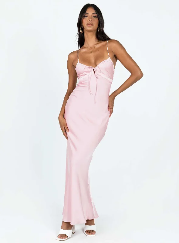 Birthday dresses with metallic accents and glitter for parties and celebrations to shine and impress -Emily Maxi Dress Pink Birthday dresses with metallic accents and glitter for parties and celebrations to shine and impress -Emily Maxi Dress Pink
