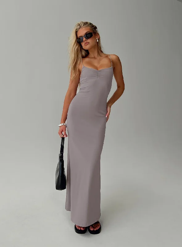 Formal corset dresses with luxurious fabrics and sophisticated designs for formal events and high-end galas -Arabellia Maxi Dress Grey Formal corset dresses with luxurious fabrics and sophisticated designs for formal events and high-end galas -Arabellia Maxi Dress Grey