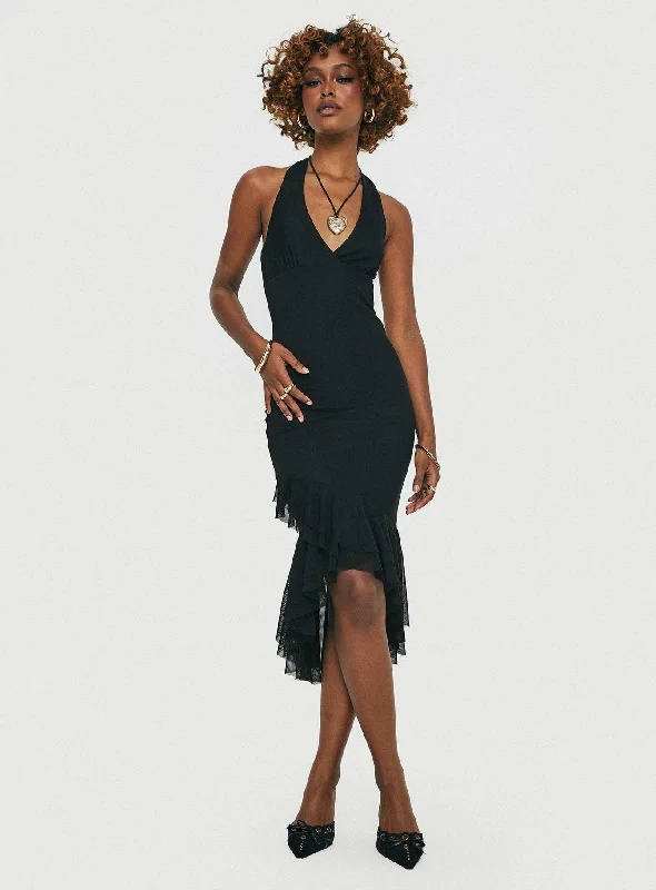 Formal birthday dresses with luxurious fabrics and sophisticated designs for formal events and galas -Amadeus Midi Dress Black Formal birthday dresses with luxurious fabrics and sophisticated designs for formal events and galas -Amadeus Midi Dress Black