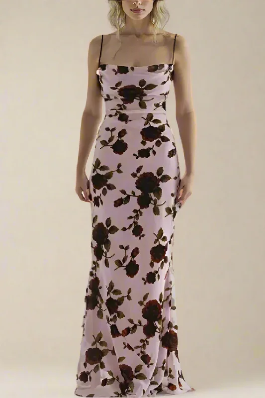 Willow Bodycon Maxi Dress - Thistle Purple