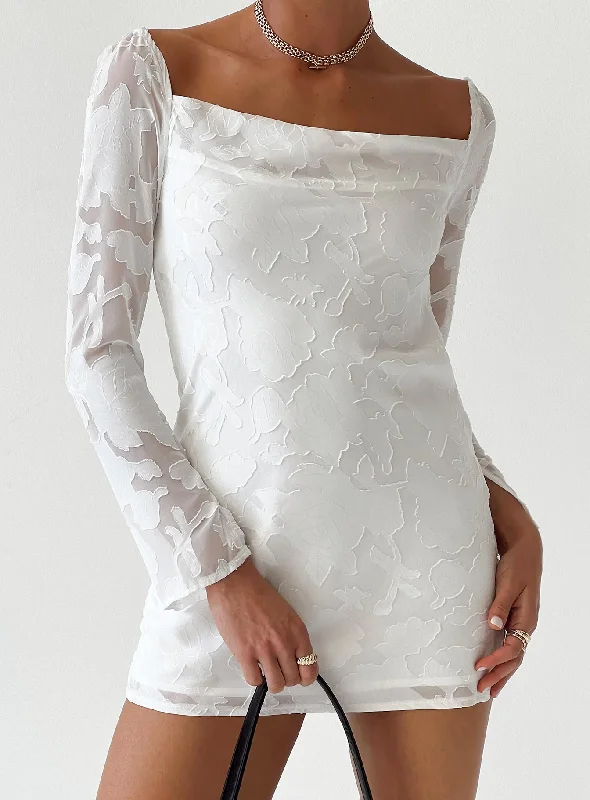 Party dresses with unique cultural influences and traditional styles for heritage -Star Power Mini Dress White Party dresses with unique cultural influences and traditional styles for heritage -Star Power Mini Dress White