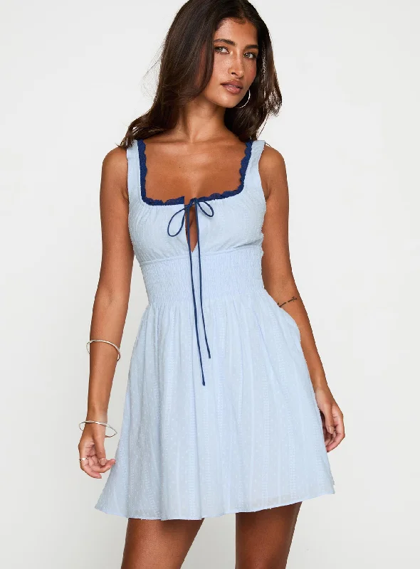 Flowy dresses for special occasions like bridal showers - -Flowy dresses with unique cultural influences and traditional styles for cultural identity and heritage -Natilda Mini Dress Blue Flowy dresses for special occasions like bridal showers - -Flowy dresses with unique cultural influences and traditional styles for cultural identity and heritage -Natilda Mini Dress Blue