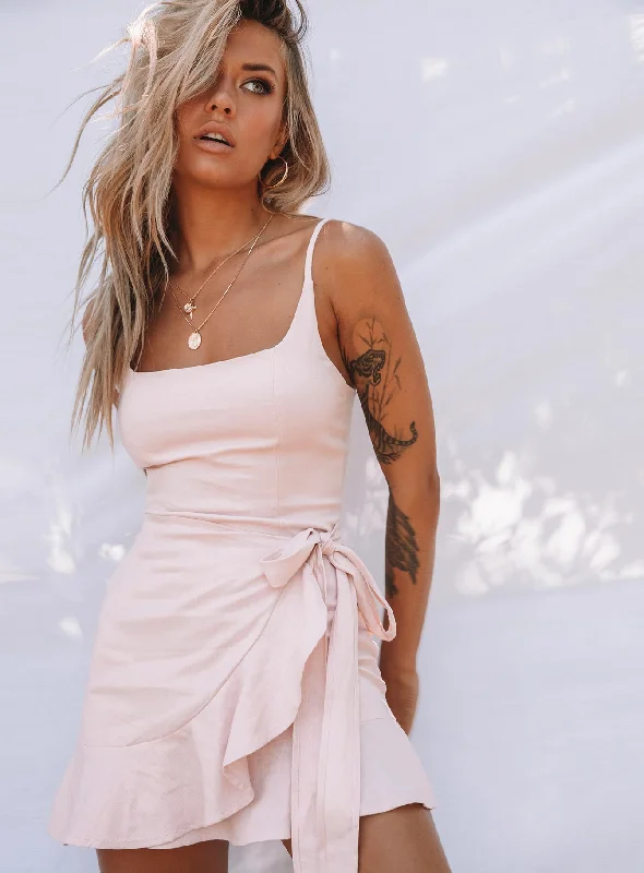 Formal birthday dresses with vintage-inspired accessories -Cottage Hill Mini Dress Blush Formal birthday dresses with vintage-inspired accessories -Cottage Hill Mini Dress Blush