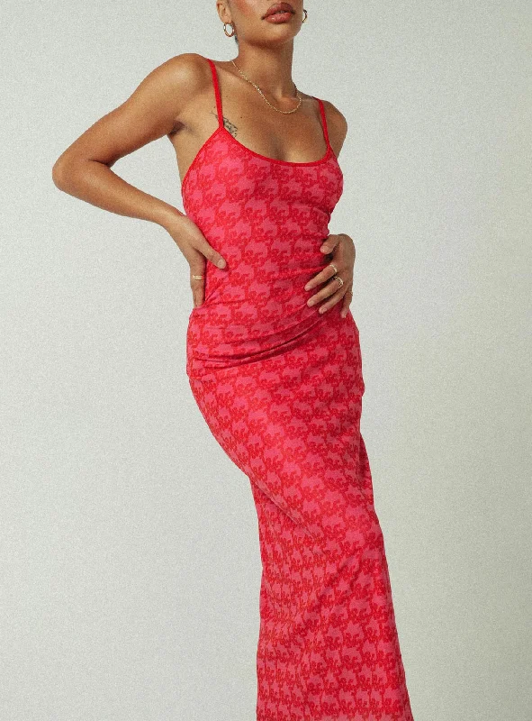 Party dresses for formal events with pastel colors -JGR & STN Fae Maxi Dress Pink