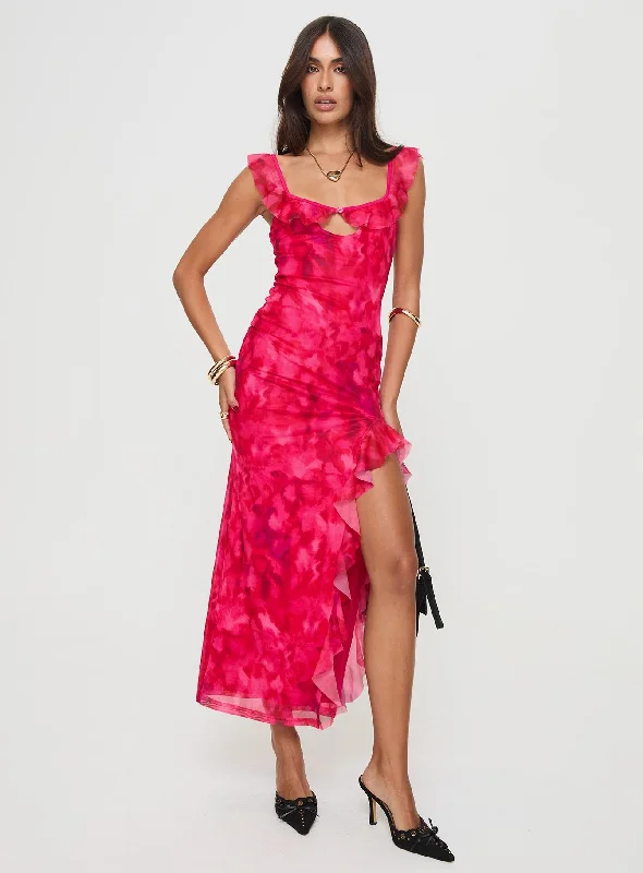 Birthday dresses with metallic colors and sequins for formal parties and special occasions to dazzle and impress -Ceri Maxi Dress Pink Birthday dresses with metallic colors and sequins for formal parties and special occasions to dazzle and impress -Ceri Maxi Dress Pink