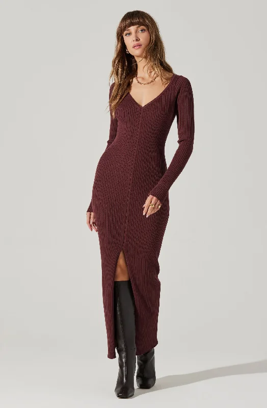How to wear flowy dresses for casual office wear - -Formal flowy dresses with sophisticated designs -Glenda V-neck Maxi Sweater Dress How to wear flowy dresses for casual office wear - -Formal flowy dresses with sophisticated designs -Glenda V-neck Maxi Sweater Dress