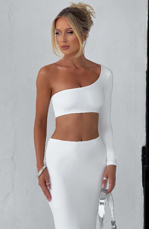 Bridal dresses with Georgette fabric -Nova Top - White