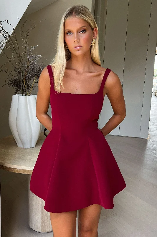 Alice Dress - Burgundy