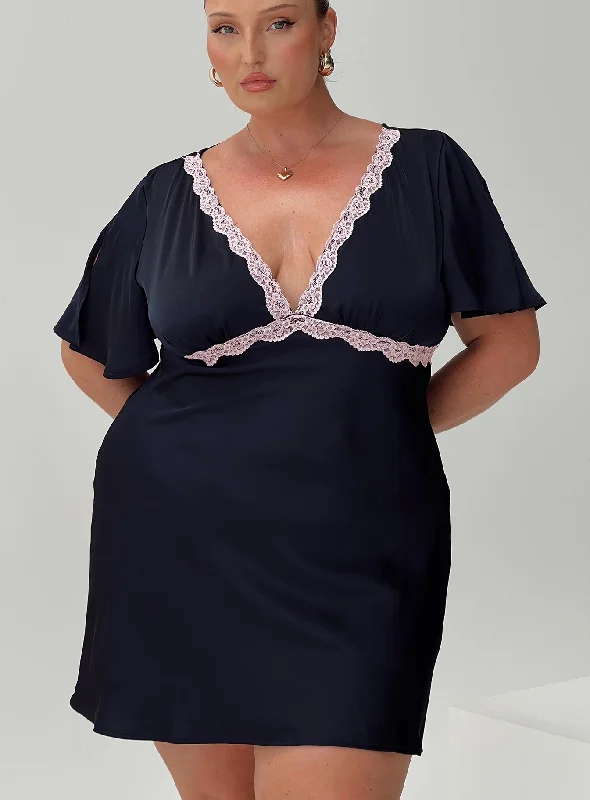 Birthday dresses with sustainable materials and innovative technology integration for modern style and sustainability -Jaron Mini Dress Navy Curve Birthday dresses with sustainable materials and innovative technology integration for modern style and sustainability -Jaron Mini Dress Navy Curve
