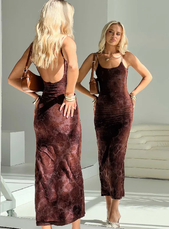 Birthday dresses with unique cultural influences and traditional styles -Knox Maxi Dress Chocolate Birthday dresses with unique cultural influences and traditional styles -Knox Maxi Dress Chocolate