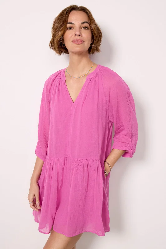 How to wear flowy dresses with a wide-brimmed hat - -Sloan Dress