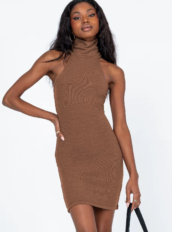 Corset dresses for formal events with pastel colors and floral patterns for a fresh and youthful appearance -River Mini Dress Brown Corset dresses for formal events with pastel colors and floral patterns for a fresh and youthful appearance -River Mini Dress Brown